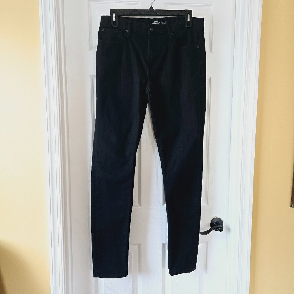 Old Navy Men's Black Relaxed Slim Denim Jeans Pants Sz 34 x 36